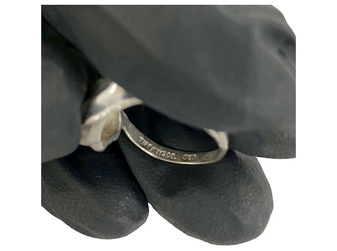 Tiffany & Co Anello Vintage Tulip Band di Tiffany Co. Argento - vista 3