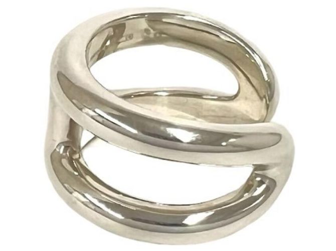 Ring Hermès Anello a fascia Silver Band Osmos PM Hermes Argento - vista 4