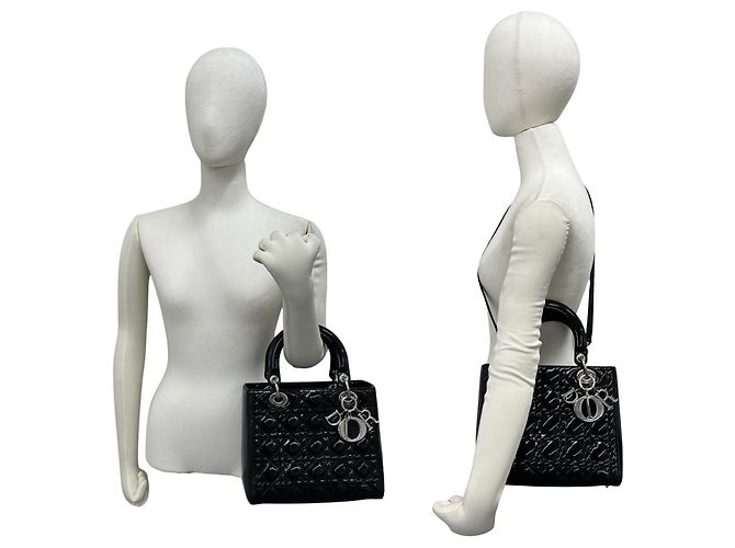 Borsa Christian Dior Lady Cannage Stitch Nero - vista 2