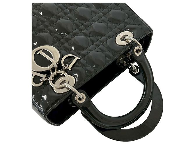 Borsa Christian Dior Lady Cannage Stitch Nero - vista 4