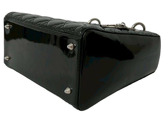 Borsa Christian Dior Lady Cannage Stitch Nero - vista 8