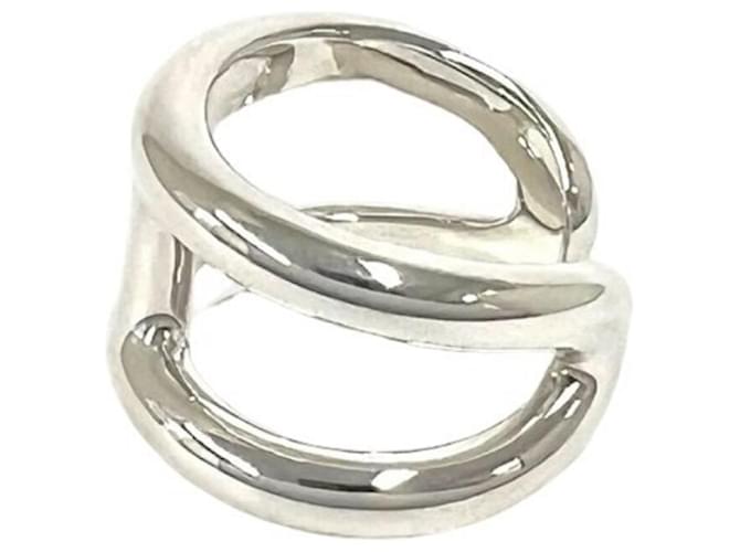 Hermès Hermes Osmo GM Silver Band Ring Silber - Ansicht 4