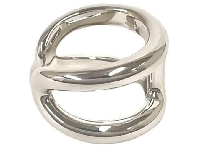 Hermès Hermes Osmo GM Silver Band Ring Silber - Ansicht 5