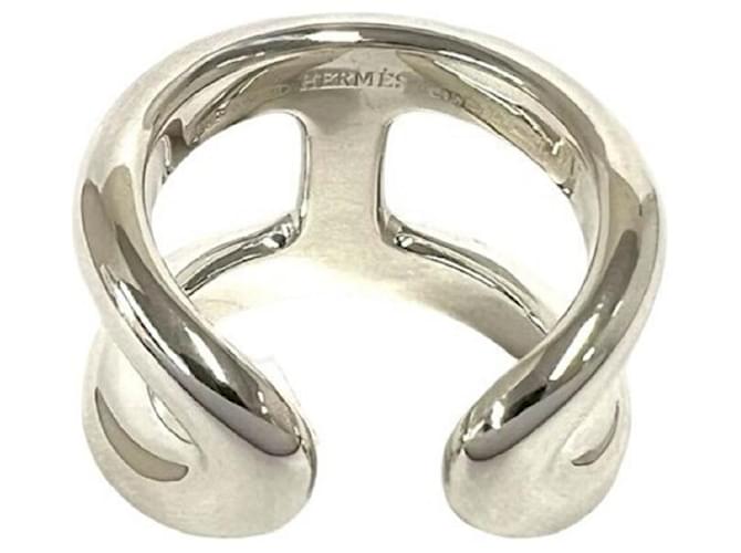 Hermès Hermes Osmo GM Silver Band Ring Silber - Ansicht 6
