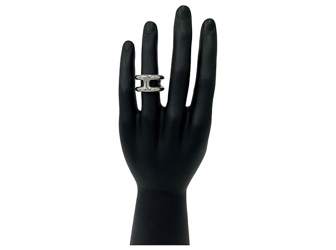 Ring Hermès Anello Osmo's PM Silver Band di Hermes Argento - vista 2
