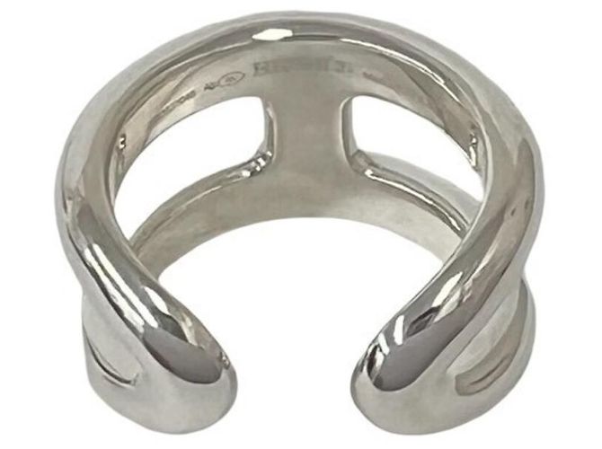 Ring Hermès Anello Osmo's PM Silver Band di Hermes Argento - vista 6