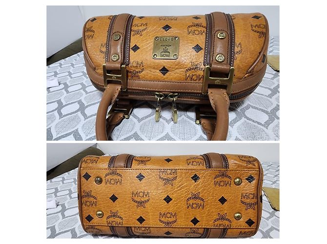 MCM Visetos Bowling Bag Braun - Ansicht 5