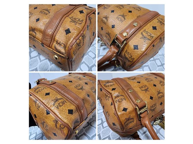 Borsa a Spalla MCM Boston Pocket Marrone - vista 11