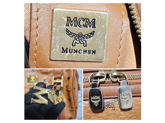 Borsa a Spalla MCM Boston Pocket Marrone - vista 5