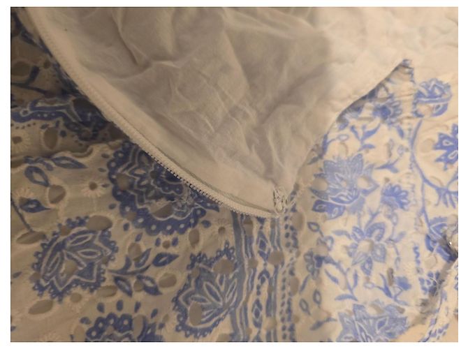 Bcbg Max Azria BCBGMAXAZRIA Maxikleid mit Blumenmuster Blau-Weiß - Ansicht 10