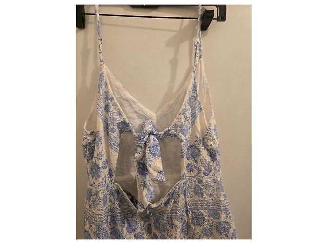 Bcbg Max Azria BCBGMAXAZRIA Maxikleid mit Blumenmuster Blau-Weiß - Ansicht 5