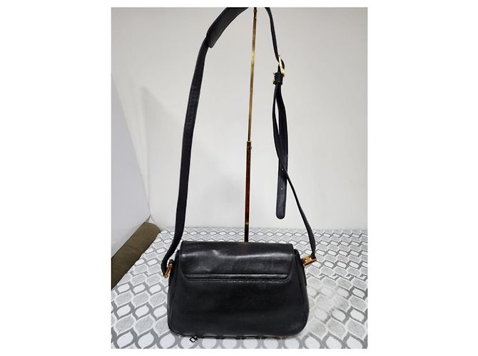 MCM Vintage Leather Studded Umhängetasche/Schultertasche Schwarz - Ansicht 3