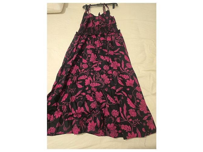 Bcbg Max Azria BCBGMAXAZRIA Maxikleid mit floralem Print Schwarz/Fuchsia Pink - Ansicht 10
