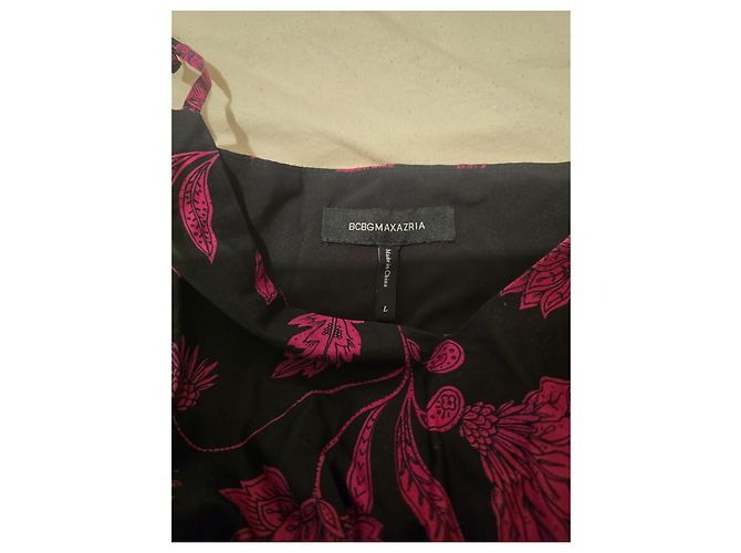 Bcbg Max Azria BCBGMAXAZRIA Maxikleid mit floralem Print Schwarz/Fuchsia Pink - Ansicht 2
