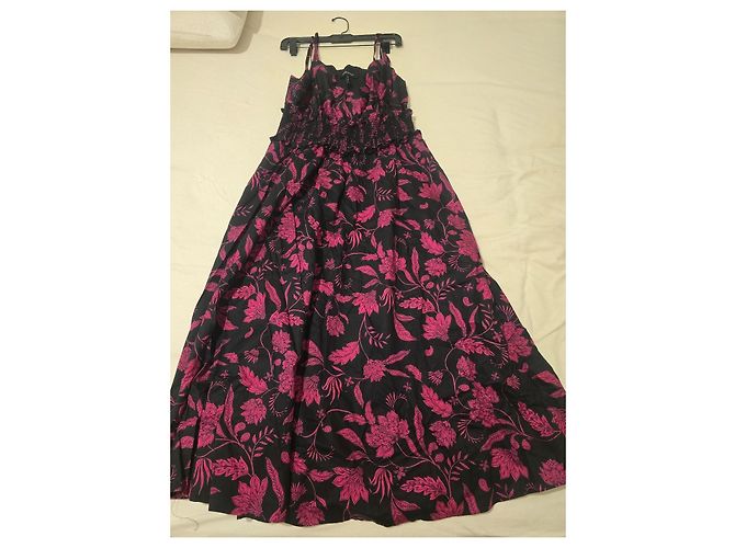 Bcbg Max Azria BCBGMAXAZRIA Maxikleid mit floralem Print Schwarz/Fuchsia Pink - Ansicht 5