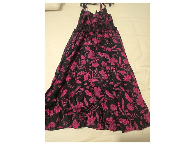 Bcbg Max Azria BCBGMAXAZRIA Maxikleid mit floralem Print Schwarz/Fuchsia Pink - Ansicht 6