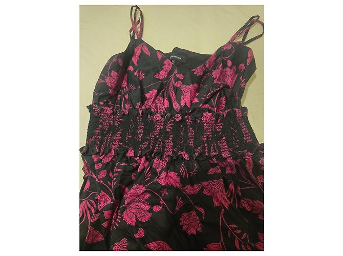 Bcbg Max Azria BCBGMAXAZRIA Maxikleid mit floralem Print Schwarz/Fuchsia Pink - Ansicht 7