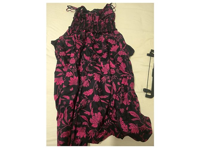 Bcbg Max Azria BCBGMAXAZRIA Maxikleid mit floralem Print Schwarz/Fuchsia Pink - Ansicht 9