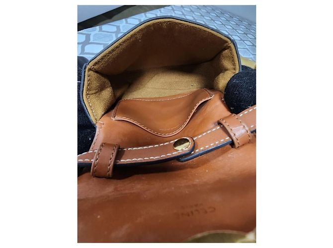 Céline Borsa a tracolla mini Claude Triomphe di Celine in marrone Monogramma - vista 12