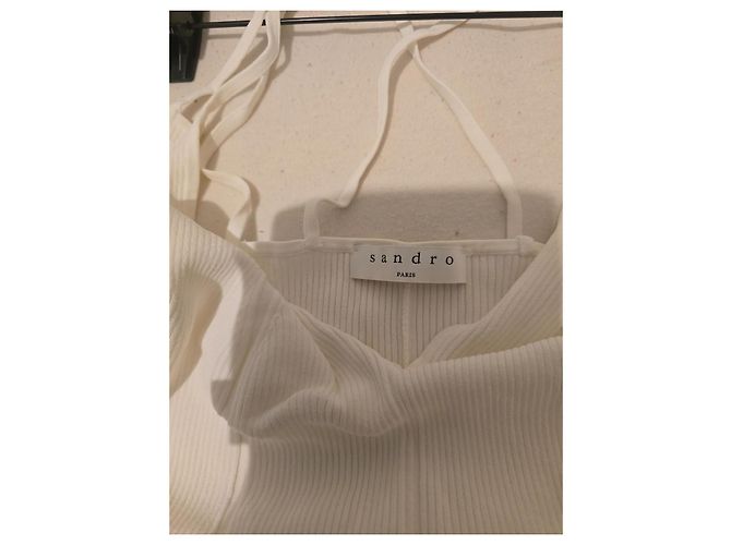 Langes weißes Kleid Sandro - Ansicht 2