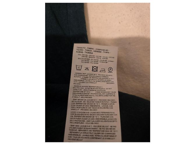 Emporio Armani Rollkragenpullover aus Wolle und Viskose Schwarz Dunkelgrün - Ansicht 13