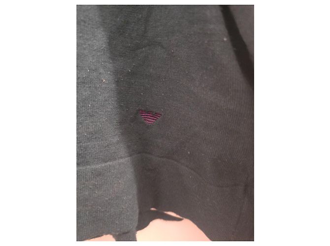 Emporio Armani Rollkragenpullover aus Wolle und Viskose Schwarz Dunkelgrün - Ansicht 7