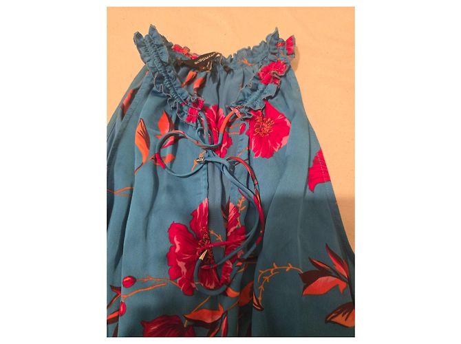 Bcbg Max Azria BCBGMAXAZRIA Robe d'été mi-longue imprimé floral bleu Rouge - vue 11
