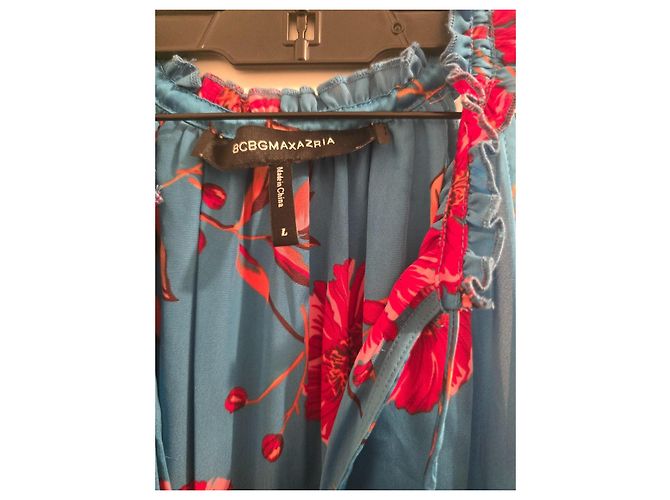Bcbg Max Azria BCBGMAXAZRIA Robe d'été mi-longue imprimé floral bleu Rouge - vue 2