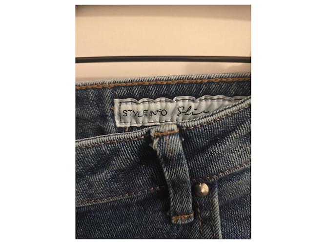 Met Vaqueros slim azul lavado con rotos - vista 10