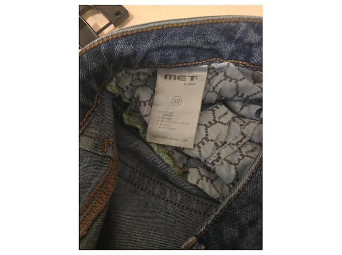 Met Vaqueros slim azul lavado con rotos - vista 12