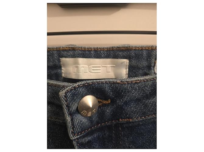 Met Vaqueros slim azul lavado con rotos - vista 2