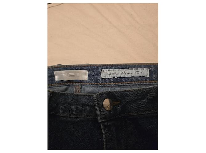 Met Vaqueros slim azul lavado con rotos - vista 3