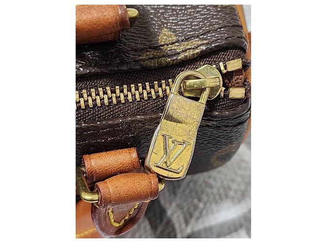 LOUIS VUITTON Monogram Mini Sac HL Boston Bag Brown Marrone Monogramma - vista 8