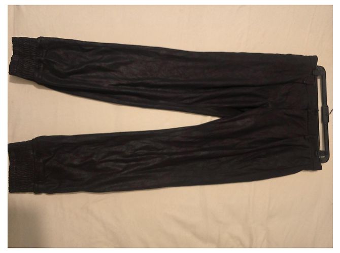 7 For All Mankind Schwarze Lederhose - Ansicht 10