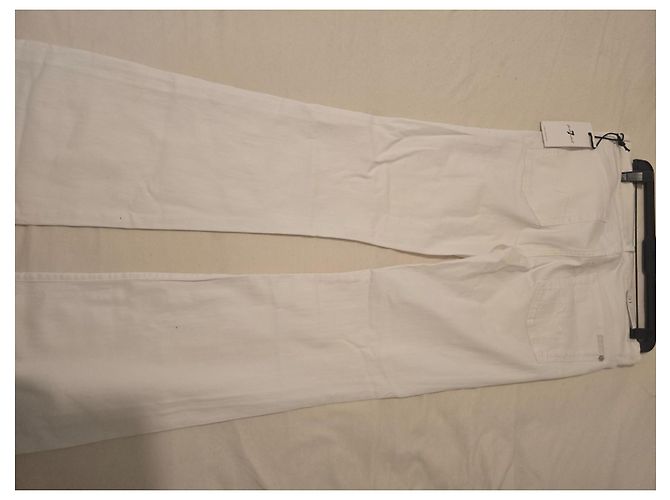 7 For All Mankind Jeans flare bianchi Bianco - vista 11