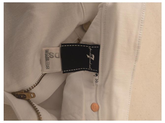 7 For All Mankind Jeans flare bianchi Bianco - vista 2