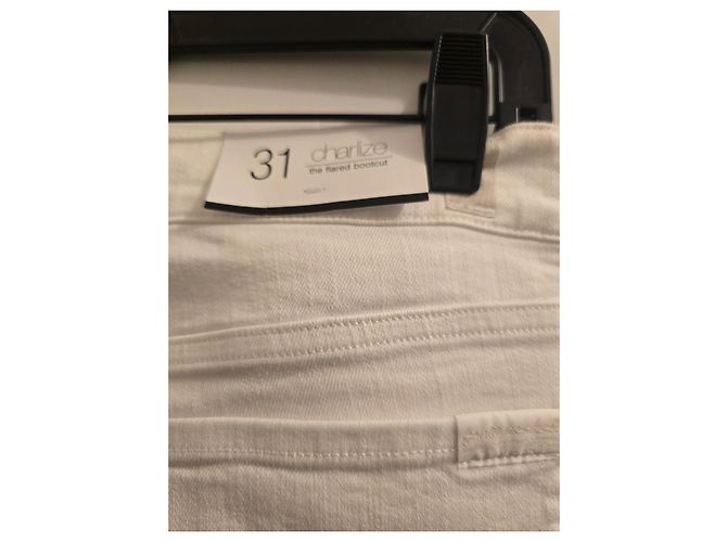 7 For All Mankind Jeans flare bianchi Bianco - vista 3