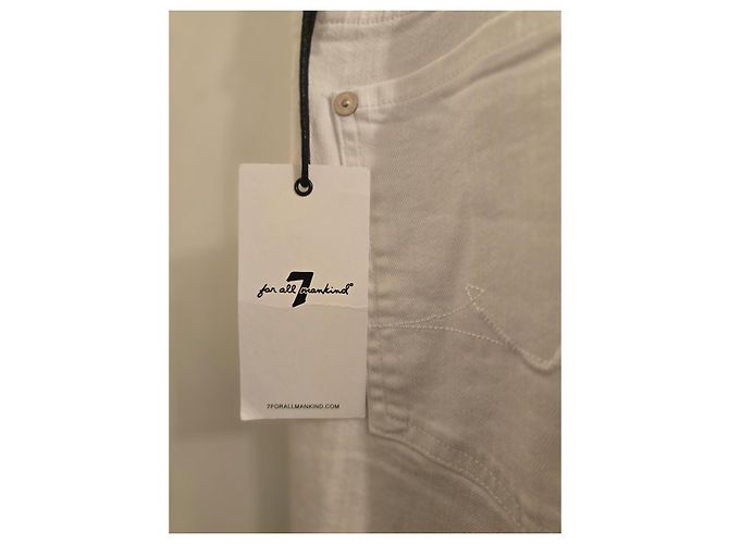 7 For All Mankind Jeans flare bianchi Bianco - vista 4
