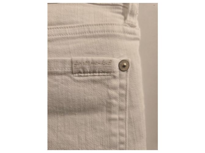 7 For All Mankind Jeans flare bianchi Bianco - vista 8