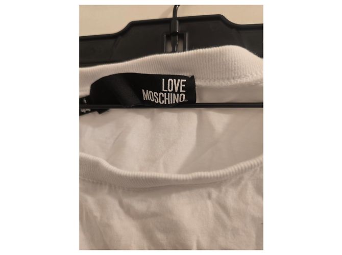 Camiseta blanca Love Moschino con estampado - vista 2