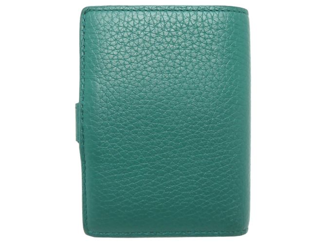 Louis Vuitton Damengeldbeutel Bi-fold aus grünem Taurillon-Leder - Ansicht 2