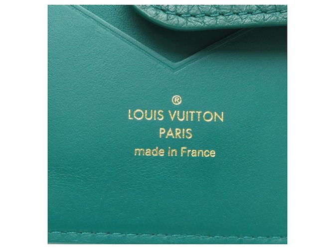 Louis Vuitton Damengeldbeutel Bi-fold aus grünem Taurillon-Leder - Ansicht 8