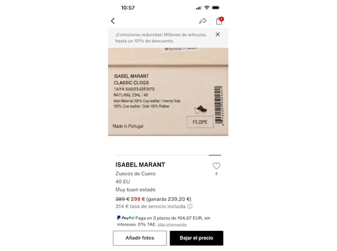 Zoccoli Classic Isabel Marant Marrone - vista 8