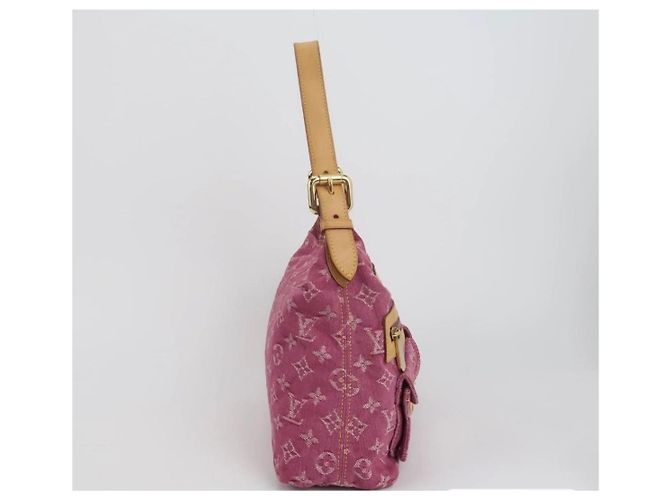Louis Vuitton Borsa Monogram Denim Rose Rosa - vista 3