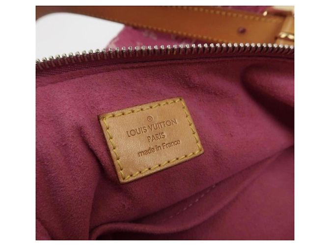 Louis Vuitton Borsa Monogram Denim Rose Rosa - vista 7