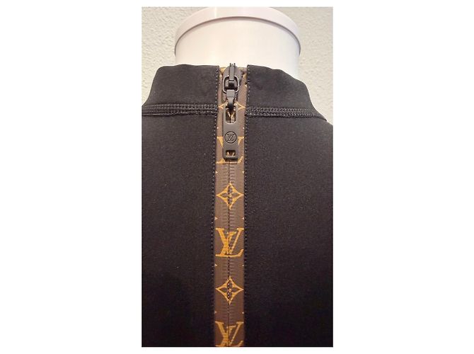 Louis Vuitton Kleid mit Monogramm-Details Schwarz - Ansicht 4