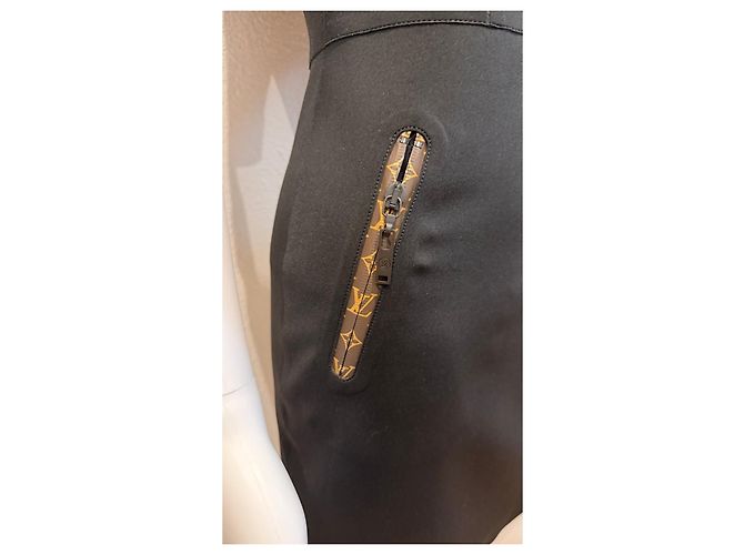 Louis Vuitton Kleid mit Monogramm-Details Schwarz - Ansicht 5