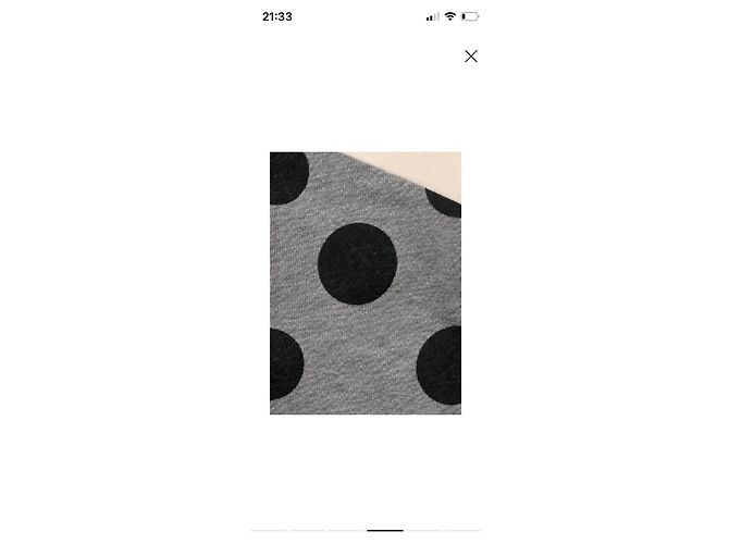 Comme Des Garcons Camiseta Comme des Garçons Polka Dot Negro Gris - vista 7