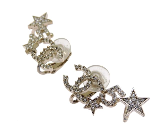 Orecchini Chanel Coco Mark Star Rhinestone - vista 2