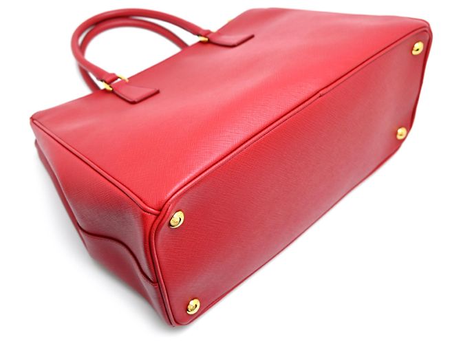 Borsa a mano da donna Prada Galleria in rosso Fuoco - vista 4